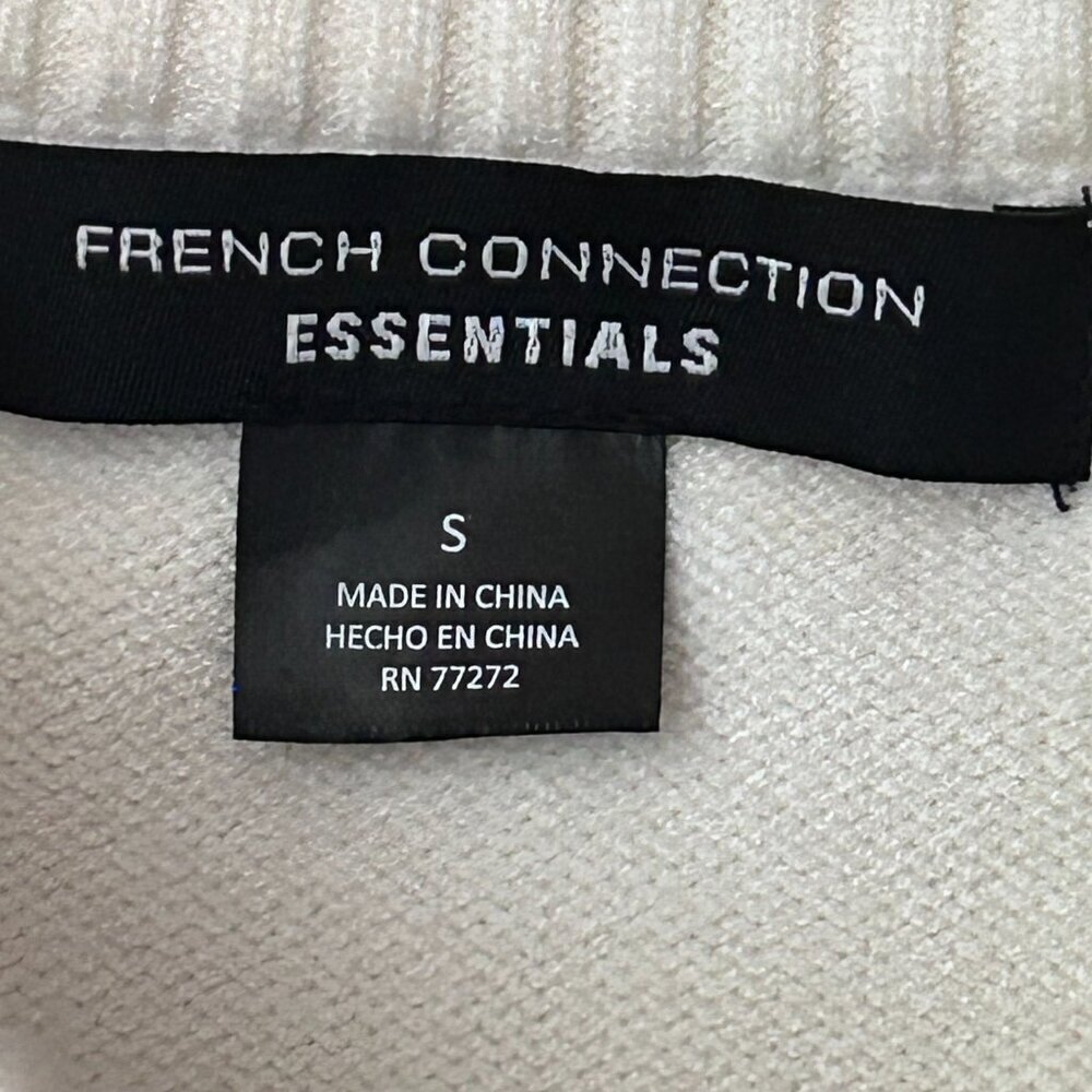 French Connection Striped Crewneck Sweater Size Small Drop Shoulder - Picture 6 of 10